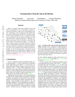 Tracking Skiers from the Top to the Bottom