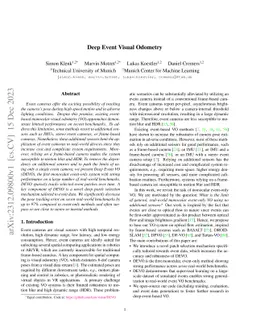Deep Event Visual Odometry