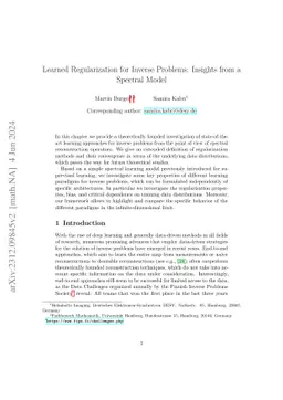 Learned Regularization for Inverse Problems: Insights from a Spectral
  Model