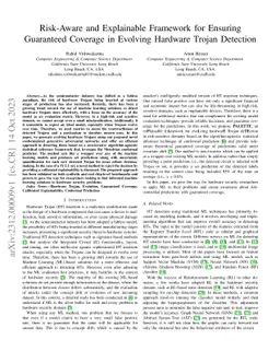 Risk-Aware and Explainable Framework for Ensuring Guaranteed Coverage in
  Evolving Hardware Trojan Detection