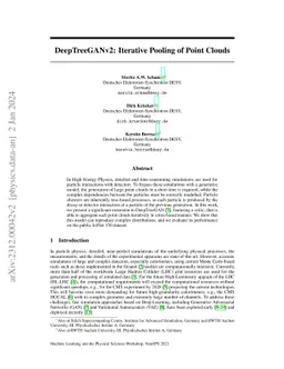 DeepTreeGANv2: Iterative Pooling of Point Clouds