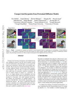 Unsupervised Keypoints from Pretrained Diffusion Models