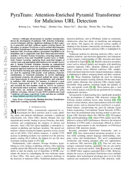 TransURL: Improving malicious URL detection with multi-layer Transformer encoding and multi-scale pyramid features