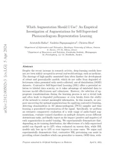 Which Augmentation Should I Use? An Empirical Investigation of
  Augmentations for Self-Supervised Phonocardiogram Representation Learning