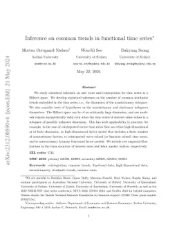 Inference on common trends in functional time series