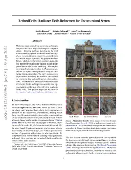 RefinedFields: Radiance Fields Refinement for Planar Scene Representations