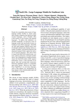 SeaLLMs -- Large Language Models for Southeast Asia