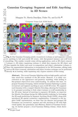 Gaussian Grouping: Segment and Edit Anything in 3D Scenes