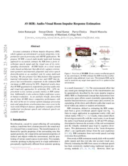 AV-RIR: Audio-Visual Room Impulse Response Estimation