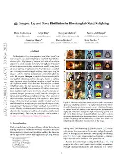 Lasagna: Layered Score Distillation for Disentangled Object Relighting