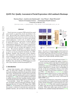 QAFE-Net: Quality Assessment of Facial Expressions with Landmark
  Heatmaps