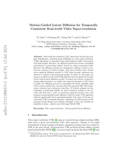 Motion-Guided Latent Diffusion for Temporally Consistent Real-world
  Video Super-resolution