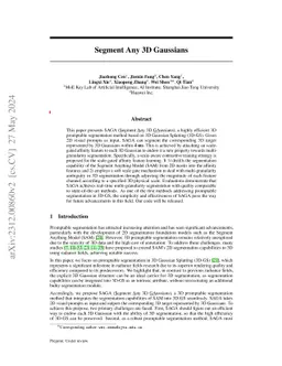 Segment Any 3D Gaussians