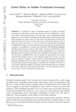 Label Delay in Online Continual Learning
