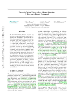 Second-Order Uncertainty Quantification: A Distance-Based Approach