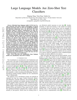 Large Language Models Are Zero-Shot Text Classifiers