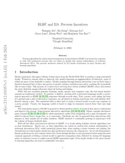 RLHF and IIA: Perverse Incentives