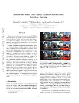 RobustCalib: Robust Lidar-Camera Extrinsic Calibration with Consistency
  Learning