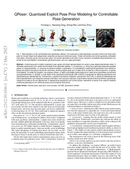 QPoser: Quantized Explicit Pose Prior Modeling for Controllable Pose
  Generation