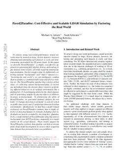 Paved2Paradise: Cost-Effective and Scalable LiDAR Simulation by
  Factoring the Real World