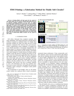 FDM Printing: a Fabrication Method for Fluidic Soft Circuits?