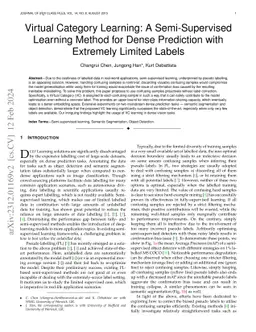 Virtual Category Learning: A Semi-Supervised Learning Method for Dense
  Prediction with Extremely Limited Labels