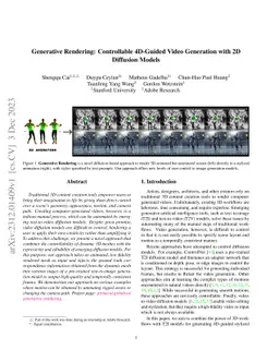 Generative Rendering: Controllable 4D-Guided Video Generation with 2D
  Diffusion Models