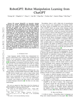 RobotGPT: Robot Manipulation Learning from ChatGPT
