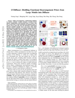 LVDiffusor: Distilling Functional Rearrangement Priors from Large Models
  into Diffusor
