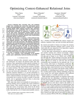 Optimizing Context-Enhanced Relational Joins