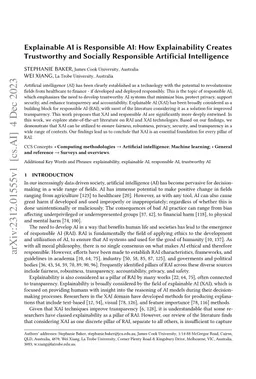 Explainable AI is Responsible AI: How Explainability Creates Trustworthy
  and Socially Responsible Artificial Intelligence