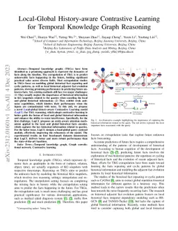 Local-Global History-aware Contrastive Learning for Temporal Knowledge
  Graph Reasoning