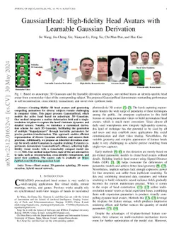 GaussianHead: High-fidelity Head Avatars with Learnable Gaussian Derivation
