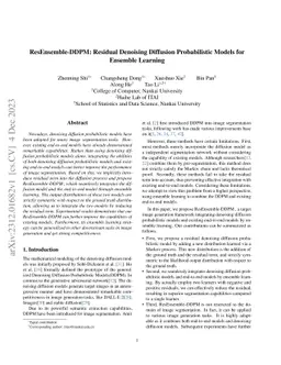 ResEnsemble-DDPM: Residual Denoising Diffusion Probabilistic Models for
  Ensemble Learning