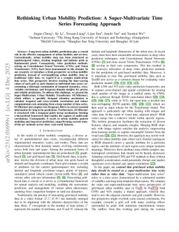 Rethinking Urban Mobility Prediction: A Super-Multivariate Time Series
  Forecasting Approach
