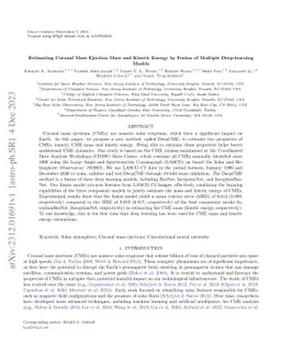 Estimating Coronal Mass Ejection Mass and Kinetic Energy by Fusion of
  Multiple Deep-learning Models
