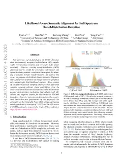 Likelihood-Aware Semantic Alignment for Full-Spectrum
  Out-of-Distribution Detection
