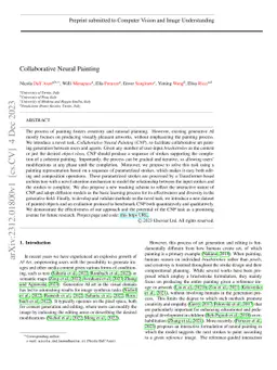 Collaborative Neural Painting