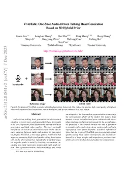 VividTalk: One-Shot Audio-Driven Talking Head Generation Based on 3D
  Hybrid Prior