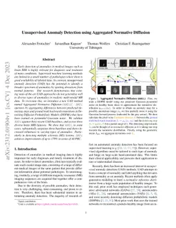 Unsupervised Anomaly Detection using Aggregated Normative Diffusion