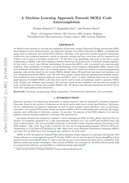 A Machine Learning Approach Towards SKILL Code Autocompletion