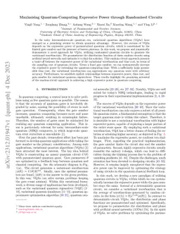 Maximising Quantum-Computing Expressive Power through Randomised
  Circuits