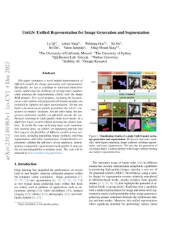 UniGS: Unified Representation for Image Generation and Segmentation
