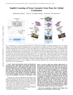 Implicit Learning of Scene Geometry from Poses for Global Localization