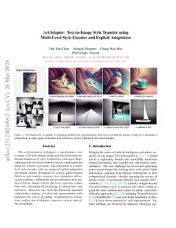 ArtAdapter: Text-to-Image Style Transfer using Multi-Level Style Encoder
  and Explicit Adaptation