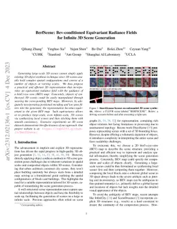 BerfScene: Bev-conditioned Equivariant Radiance Fields for Infinite 3D
  Scene Generation