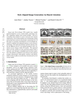 Style Aligned Image Generation via Shared Attention
