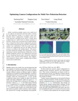 Optimizing Camera Configurations for Multi-View Pedestrian Detection