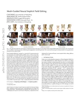 Mesh-Guided Neural Implicit Field Editing