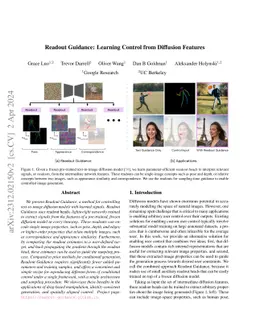 Readout Guidance: Learning Control from Diffusion Features